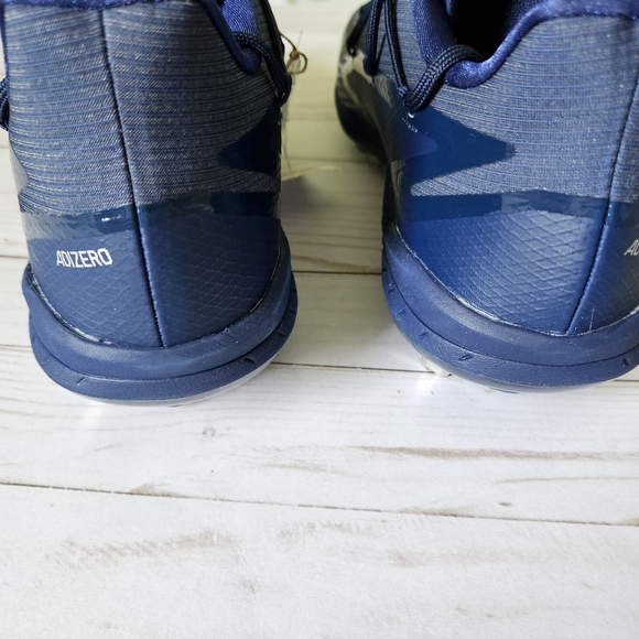 New Adidas adizero Afterburner Metal Baseball Cleats Men Size 15 Navy Bl… - Picture 11 of 13